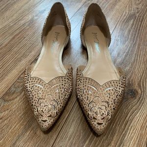 Blue by Betsey Johnson Lucy Satin d’Orsay Flats - Blush